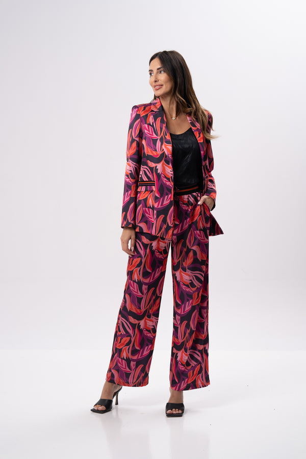 Floral Satin Pants