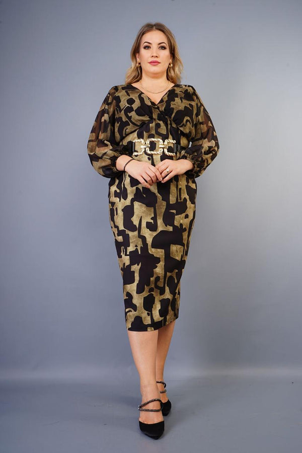 Golden Leopard Dress